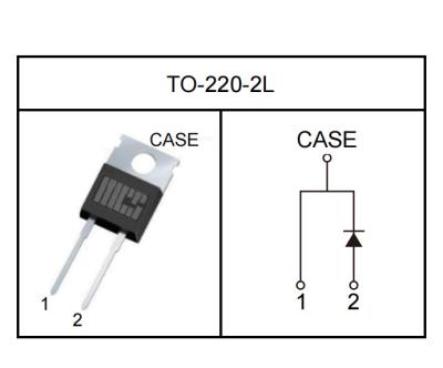 China Reference data sheet HX1D05120A macrocoresemi SiC Schottky Diode VRRM 1200 V IF(Tc155C) 5 A QC 31 nC TO 220 2L for sale