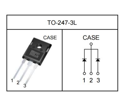 China Reference data sheet HX1D20065D macrocoresemi SiC Schottky Diode Silicon carbide Schottky diode VRRM 650 V IF(Tc 155C)  20 A  QC 76 nC for sale