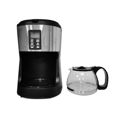 China 2 in 1 with grinder function coffee maker with milk frother 12 cup coffee maker with girnder for sale