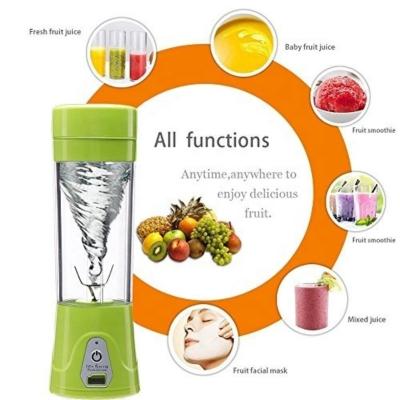 China 2000mAh 7.4V Mini Travel Water Bottle Blender Juicer Cup for Smoothies Shakes USB Plastic Portable Personal Blender Juicer for sale