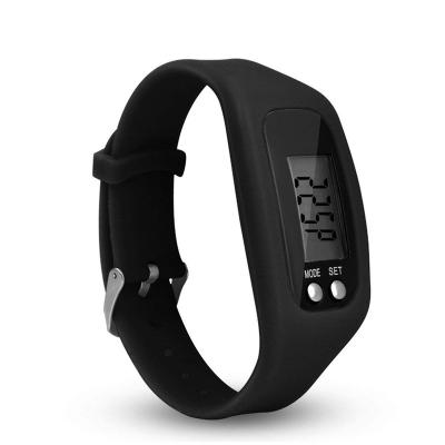 China Top Selling Silicone Calorie Monitoring LCD Screen Smart Fitness Bracelet Pedometer for sale