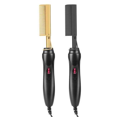 China Home Wholesale Electric Titanium Hair Straightener Hot Private Label Comb for sale