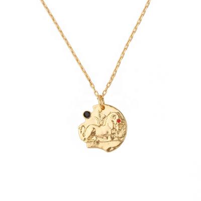 China 2020 High Quality New Arrival Fashion Wholesale Lion Coin Pendant Designer Choker Necklace for sale