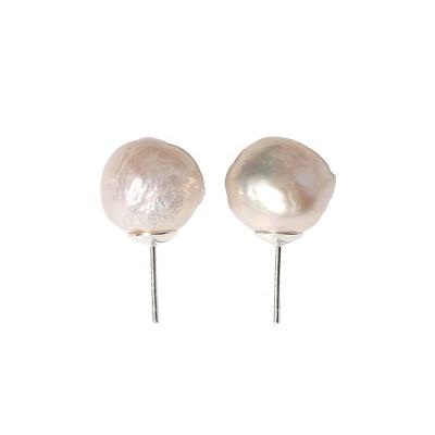 China High Quality Hot Selling 2021 New 925 Silver Plated Baroque Pearl Earrings for sale