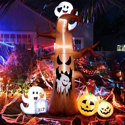 China Halloween Inflatables Halloween Decorations Inflatable Explosion LED Tree Ghost Dead Pumpkins For Outdoor Indoor Garden Halloween Party Decoration for sale