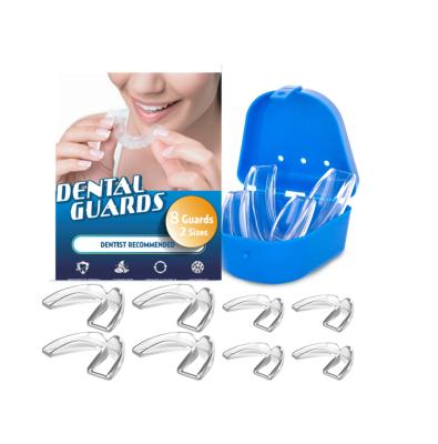 China 4Pack Professional Teeth Grinding Night Home Dental Protector Sports Mouth Guard Can Do Private Logo for sale