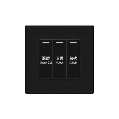 China Good stability& Aluminum alloy anti-interference plastic border led lamp switch panel slim smart lamp switch panel for sale