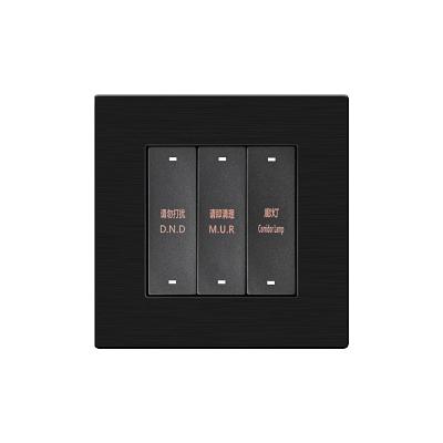 China Good stability& Factory Hot Selling Aluminum Alloy Switch Panel Plug-in Board USB Power Socket Anti-interference Smart Switch for sale