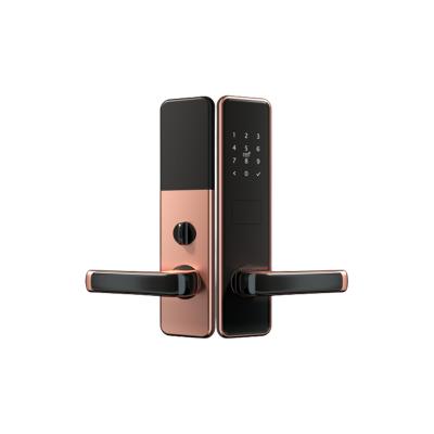 China Smart Hotel Security Aluminum Sliding Door Lock System Intelligent Door Lock With Key for sale