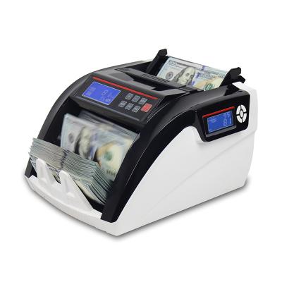 China Automatic Account USD, EUR, GBP, CAD, MXN Value Counting Machine Bill Banknote Money Cashier for Bank and Shops for sale