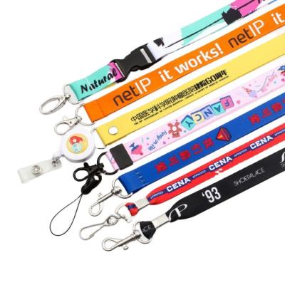 China Durable Multi Color Key Lanyard Phone Lanyard Item Marketing Gift Promotional Product Key Chain Promotional Hot Stamping Lanyard for sale