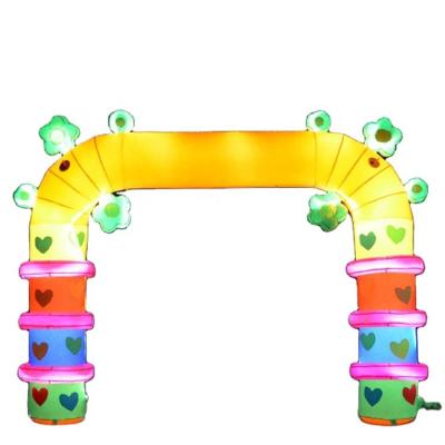 China Promotion activity outdoor advertising light arch inflatable led arch led inflatable arch for sale