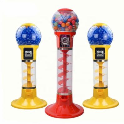 China ABS+PC Gashapon Machine Coin Operated Capsule Toys Vending Machine Bounce Ball Candy Gumball Machine for sale