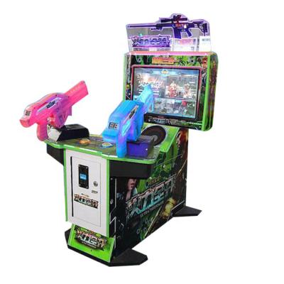 China Metal+Plastic+Acrylic 22inch Firepower Kids Throw Coin Operated Game Machine Game Shooting Machine for sale