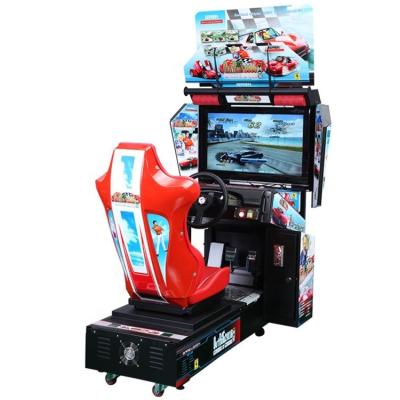 China Outdated Metal+Plastic+Acrylic Arcade Video Game Machine 32LCD Racing Car Game Machine for sale