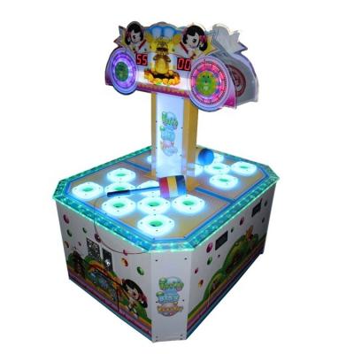 China Wood+Plastic 2 Players Hit Frog Game Machine Lottery Ticket Machine Hitting Mouse Game Machine for sale