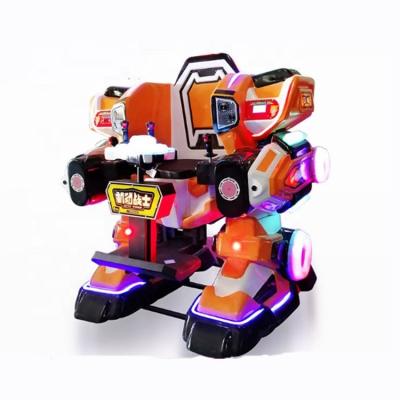 China Hot selling FRP amusement park 360 degree rotating battle warrior walking robot for indoor and outdoor for sale