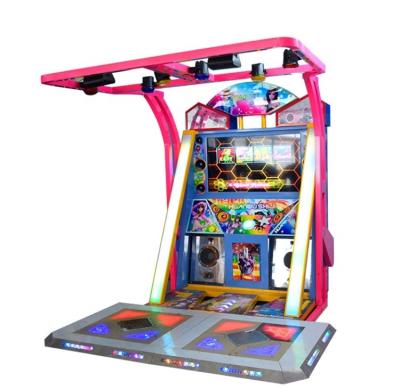 China Original Metal+Plastic Game Over 100 Indoor Music Dancing Core Game Machine Pump It Up Dancing Machine Dancing Game Machine for sale