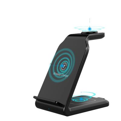 China UniversalÂ   4 in 1 Portable Wireless Charger Qi Phone Charger Dock Charging Stand for Earphone for sale