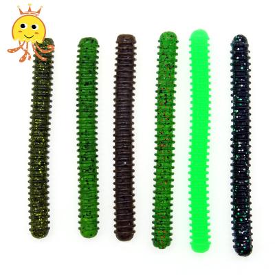 China Cheap PVC PVC Fishing Lure 95mm Swim 6.0g Plastic Bait Larva Scavenge Soft Fishing Lure for sale