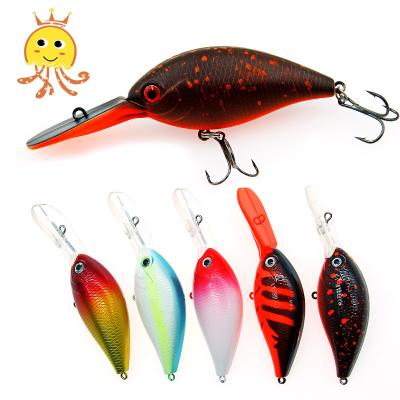 China Bearking Wobbler Trout Fishing Lure Freshwater Minnow 13.8g 95mmFloating ABS Crankbait Crank Bait Artificial Hard Fishing Tackle for sale