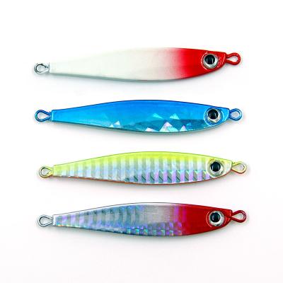 China Lead 2021 New Lead Fish Lure Fast Sinking Lure Bait 18.5g 7.4cm Metal Jig Lures for sale