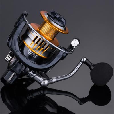 China Metal body spinning fishing reels 4.7:1 / 5.0:1 17+1BB 2000~7000 series baitcasting fishing reel JLF-FC-008 for sale