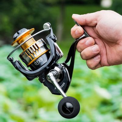 China 5.0:1 Baitcasting Reel 2000~7000 Series Aluminum Fishing Reels 17+1BB Spinning Sea Fish Reel For Big Fish JLF-FC-008 for sale