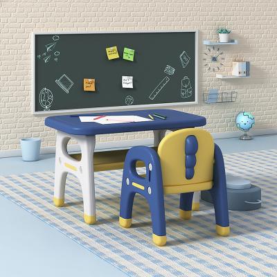 China Modern Foldable Plastic Ergonomic Homework Desk Baby Kids Furniture Study Tables And Nordic Chair Sets For Kids Bedroom for sale