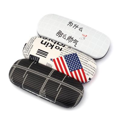 China Hard Sunglasses Portable Leather Folding Glass Case Sunglasses Case Pouch Accessories Packaging Sunglasses Case for sale