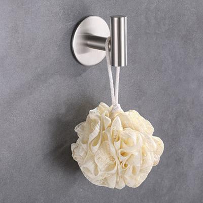 China Durable Removable Strong Bathroom Shower Towel Self Adhesive Stainless Steel Wall Hook for sale