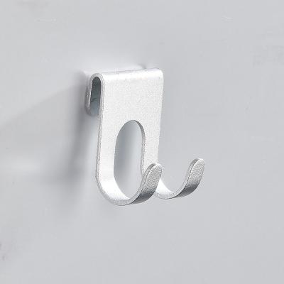 China Durable Aluminum Towel Hook Self Adhesive Coat Hook Wall Hook for sale