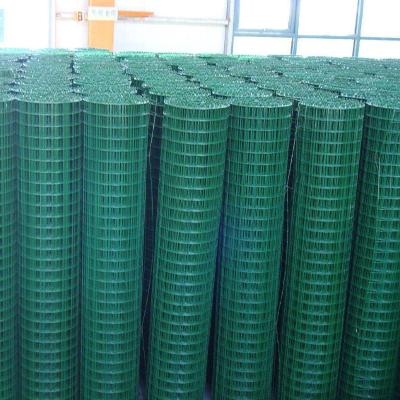 China Fence Green Color PVC Coated Galvanized Welded Wire Mesh Welded Wire Mesh Size for sale