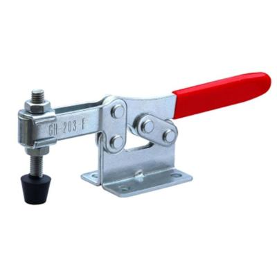 China Quick Release Adjustable Bar Flanged Basic Hand Tools Horizontal Toggle Clamp GH203FL for sale