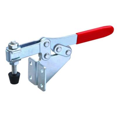 China Mild Steel Adjustable Galvanized Horizontal Handle Toggle Clamp With Rubber GH-202F for sale