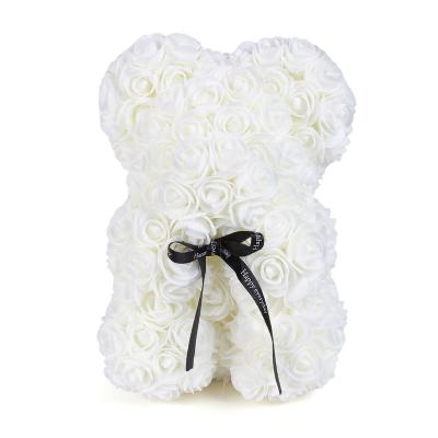 China 2022 Fancy Nice Quality Valentine Gift Simplicity Flower Roses Customizable Teddy Bear For Sale for sale