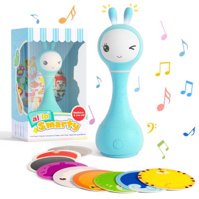 China Lovely Soft Hot Selling Intelligent Bunny Music Toy Story Telling Machine Baby Rattle Gift Toys For Children for sale