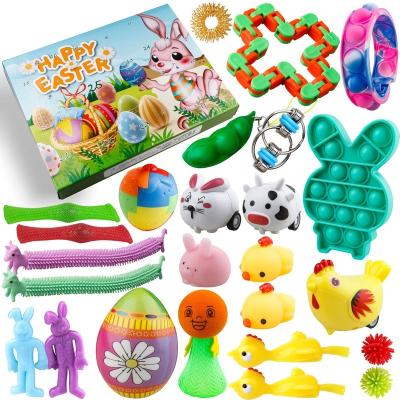 China Christmas Toy Gift Box For Fidget Advent Calendar Toy Gift Box Press New Arrival Easter Countdow Advent Calendar Set Festival Push Bubble for sale