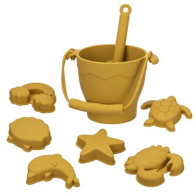 China Kids Toys New Patent OEM ODM Bpa Free Silicone Sand Bucket Toys Baby Kids Beach Toys Bucket And Shovel Sets for sale