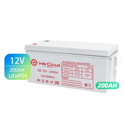 China Home Appliances 12V 200Ah GEL Lead Acid Battery Solar Energy Systems for sale