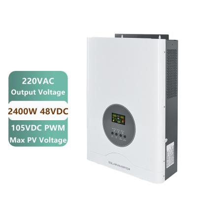 China 2400watt High Frequency Inverter 3KVA/2400W Inverters With Smart PWM Controller Fit For GEL Lithium Lead Acida Battery 512*320*136mm for sale