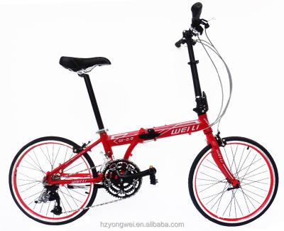 China Aluminum alloy CE approved fashional 20 inch whole sale folding bikes folding bicycle cummter bike for sale