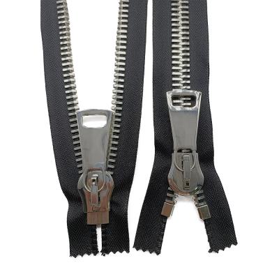 China Top Quality Nickel Free Customized Customized Big Open End Metal Zipper For Luggage Zipper for sale