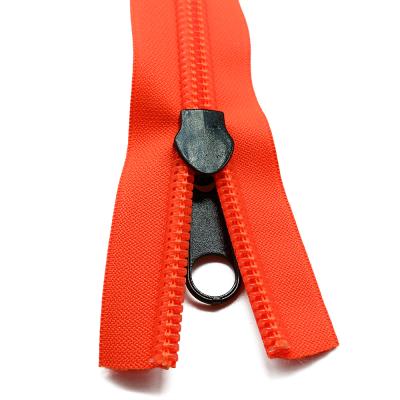 China Custom Printing Nickel Free Moq Logo Waterproof Nylon Zippers Long Chain Low Zipper For Water Sports for sale