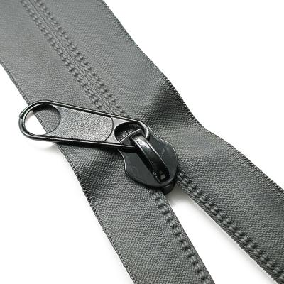 China Environmentalism Nickel Free Recycled Zipper Roll #10 Open End Metal Nylon Nylon Zipper For Clothing for sale