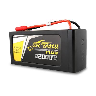 China Long Cycle Life Tattu Plus Intelligent 22000mAh 25C 22.2V 6S1P Lipo Battery TATTU Smart Drone Battery for agricultural sprayer for sale