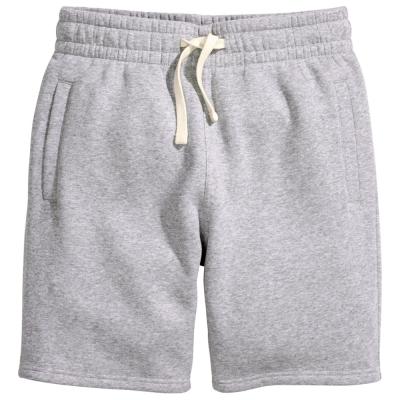 China OEM Sustainable Men's Workout Short Gray Breathable 100% Cotton Outdoor Running Shorts for sale