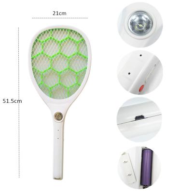 China Disposable Electronic Mosquito Swatter Insect Bug Fly Killer Net Rechargeable Swatter Racket for sale