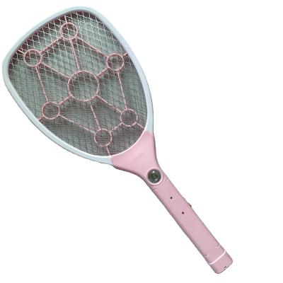 China 2021 ABS Disposable Rechargeable Fly Swatter With LED Light Electronic Insect Control Insect Zapper Round/Flat Plug for sale