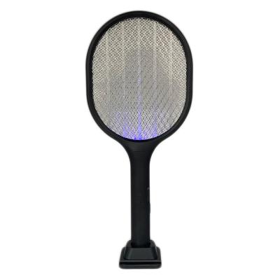 China New Functional Functional USB Charged Killer Electric Racketwith LED Mosquito Zapper Bug Fly Purple Light for sale